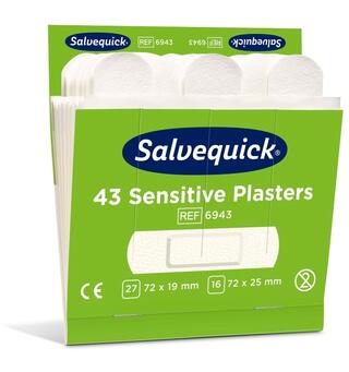 Plaster - Salvequick refill x 6 Sensitive